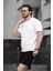 Trc 2816 Oversize Cepli Erkek Şort Tshirt Takım 3