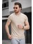 Ft Kaplan Desenli Jakarlı Bisiklet Yaka Likralı Slim Fit Erkek Tshirt 2