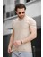 Ft Kaplan Desenli Jakarlı Bisiklet Yaka Likralı Slim Fit Erkek Tshirt 3