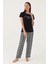 Yumuşak Dokulu Kısa Kol Kadın Pijama Takım 8837 2