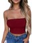 Gardıroza Kadın Straplez Crop Bluz Kısa Crop Askısız Crop Askısız Bluz 2
