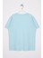 Bisiklet Yaka Kısa Kol Balına Baskılı Acik Mavi Renk Erkek Çocuk Tshirt 3