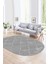 Dijital Baskılı Kaymaz Taban Yıkanabilir Sade Oval Yolluk Mutfak Salon Halısı, N-O-Sade-41-Gri, 5