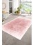 Dijital Baskılı Kaymaz Taban Yıkanabilir Sade Yolluk Mutfak Salon Halısı, N-Sade-43-Pembe, 2