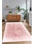 Dijital Baskılı Kaymaz Taban Yıkanabilir Sade Yolluk Mutfak Salon Halısı, N-Sade-43-Pembe, 4
