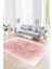 Dijital Baskılı Kaymaz Taban Yıkanabilir Sade Yolluk Mutfak Salon Halısı, N-Sade-43-Pembe, 5