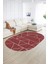 Dijital Baskılı Kaymaz Taban Yıkanabilir Sade Oval Yolluk Mutfak Salon Halısı, N-O-Sade-06-Bordo, 4