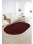 Dijital Baskılı Kaymaz Taban Yıkanabilir Sade Oval Yolluk Mutfak Salon Halısı, N-O-Sade-45-Bordo, 5