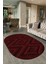 Dijital Baskılı Kaymaz Taban Yıkanabilir Sade Oval Yolluk Mutfak Salon Halısı, N-O-Sade-33-Bordo, 4