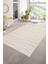 Dijital Baskılı Kaymaz Taban Yıkanabilir Sade Yolluk Mutfak Salon Halısı, N-Sade-32-Krem, 4