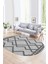 Dijital Baskılı Kaymaz Taban Yıkanabilir Sade Oval Yolluk Mutfak Salon Halısı, N-O-Sade-42-Gri, 5