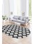 Dijital Baskılı Kaymaz Taban Yıkanabilir Sade Oval Yolluk Mutfak Salon Halısı, N-O-Sade-40-Gri, 5