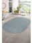Dijital Baskılı Kaymaz Taban Yıkanabilir Sade Oval Yolluk Mutfak Salon Halısı, N-O-Sade-47-Gri, 1