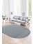 Dijital Baskılı Kaymaz Taban Yıkanabilir Sade Oval Yolluk Mutfak Salon Halısı, N-O-Sade-47-Gri, 4
