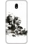 Samsung Galaxy J7 Pro Uyumlu Siyah Beyaz Mustafa Kemal Atatürk Desenli Silikon Kılıf 1