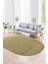 Dijital Baskılı Kaymaz Taban Yıkanabilir Sade Oval Yolluk Mutfak Salon Halısı, N-O-Sade-47-Kahve, 4
