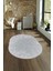 Dijital Baskılı Kaymaz Taban Yıkanabilir Sade Oval Yolluk Mutfak Salon Halısı, N-O-Sade-14-Gri, 5