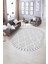 Dijital Baskılı Kaymaz Taban Yıkanabilir Sade Oval Yolluk Mutfak Salon Halısı, N-O-Sade-24-Gri, 4