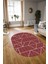 Dijital Baskılı Kaymaz Taban Yıkanabilir Sade Oval Yolluk Mutfak Salon Halısı, N-O-Sade-06-Bordo, 5