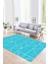 Dijital Baskılı Kaymaz Taban Yıkanabilir Sade Yolluk Mutfak Salon Halısı, N-Sade-06-Mavi, 3