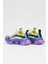 BNI-10017 Ithal Çocuk Bağcık Mekanizmalı Sneaker-Beyaz Lila 3