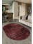 Dijital Baskılı Kaymaz Taban Yıkanabilir Sade Oval Yolluk Mutfak Salon Halısı, N-O-Sade-37-Bordo, 4