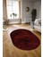 Dijital Baskılı Kaymaz Taban Yıkanabilir Sade Oval Yolluk Mutfak Salon Halısı, N-O-Sade-16-Bordo, 3