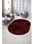 Dijital Baskılı Kaymaz Taban Yıkanabilir Sade Oval Yolluk Mutfak Salon Halısı, N-O-Sade-16-Bordo, 5