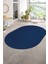 Dijital Baskılı Kaymaz Taban Yıkanabilir Sade Oval Yolluk Mutfak Salon Halısı, N-O-Sade-26-Mavi, 5