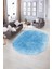 Dijital Baskılı Kaymaz Taban Yıkanabilir Sade Oval Yolluk Mutfak Salon Halısı, N-O-Sade-43-Mavi, 1