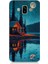 Samsung Galaxy J7 Duo Uyumlu Ay ve Ahşap Ev Desenli Silikon Kılıf 1