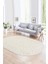 Dijital Baskılı Kaymaz Taban Yıkanabilir Sade Oval Yolluk Mutfak Salon Halısı, N-O-Sade-02-Krem, 3
