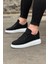 WG018 Siyah Kot Kumaş Erkek Casual Ayakkabı 5