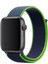 Apple Watch 42 mm / 44MM / 45MM/ 49 mm (Seriler /se/ultra ile Uyumlu) Cırtlı Bant Kordon Yeşil Mavi 1