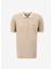 Deve Tüyü Erkek Polo Yaka Relaxed Polo T-Shirt J4SM-TST7232 1