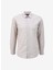 Slim Fit Krem Erkek Gömlek Jjelınen Blend Shırt Ls Sn 1