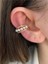 Kalp ve Incili Zirkon Taşlı Altın Kaplama Kıkırdak Earcuff 4