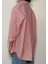 Kırmızı Çizgili Oversize Gömlek 27001 4