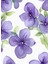 Purple Flowers Kanvas Tablo 2