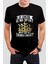 Santranç Baskılı Siyah Unisex Tişört C340 1
