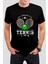 Tenis Baskılı Siyah Unisex Tişört C351 1