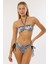 20522 Zebra Desenli Straplez Bikini Takımı 1