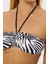 20522 Zebra Desenli Straplez Bikini Takımı 3