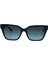 L 6022S 001 54 Kadın Cat Eye Füme Kemik Güneş Gözlüğü 2