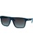 L 6027S 410 57 Unisex Kare Mavi Kemik Güneş Gözlüğü 1