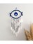 Nazar Boncuklu Hasır Mavi Düş Kapanı Dreamcatcher Kötü Rüya Kovucu Rüya Kapanı Duvar Süsü 1