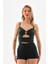 Rosy Live İn Style Biye Ile Büzgülü Şort Halka Detaylı Crop Takım 4