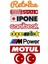 Motosiklet Marka Sticker Seti M-2 (12 x 26 Cm) 1