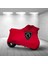 Ultra Shop Peugeot Django 125 Kırmızı Kumaş Motosiklet Brandası Logo Baskılı Penye Kumaş Motosiklet Branda 1