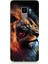 Samsung Galaxy S9 Uyumlu Siyah Fon Aslan Desenli Silikon Kılıf 1